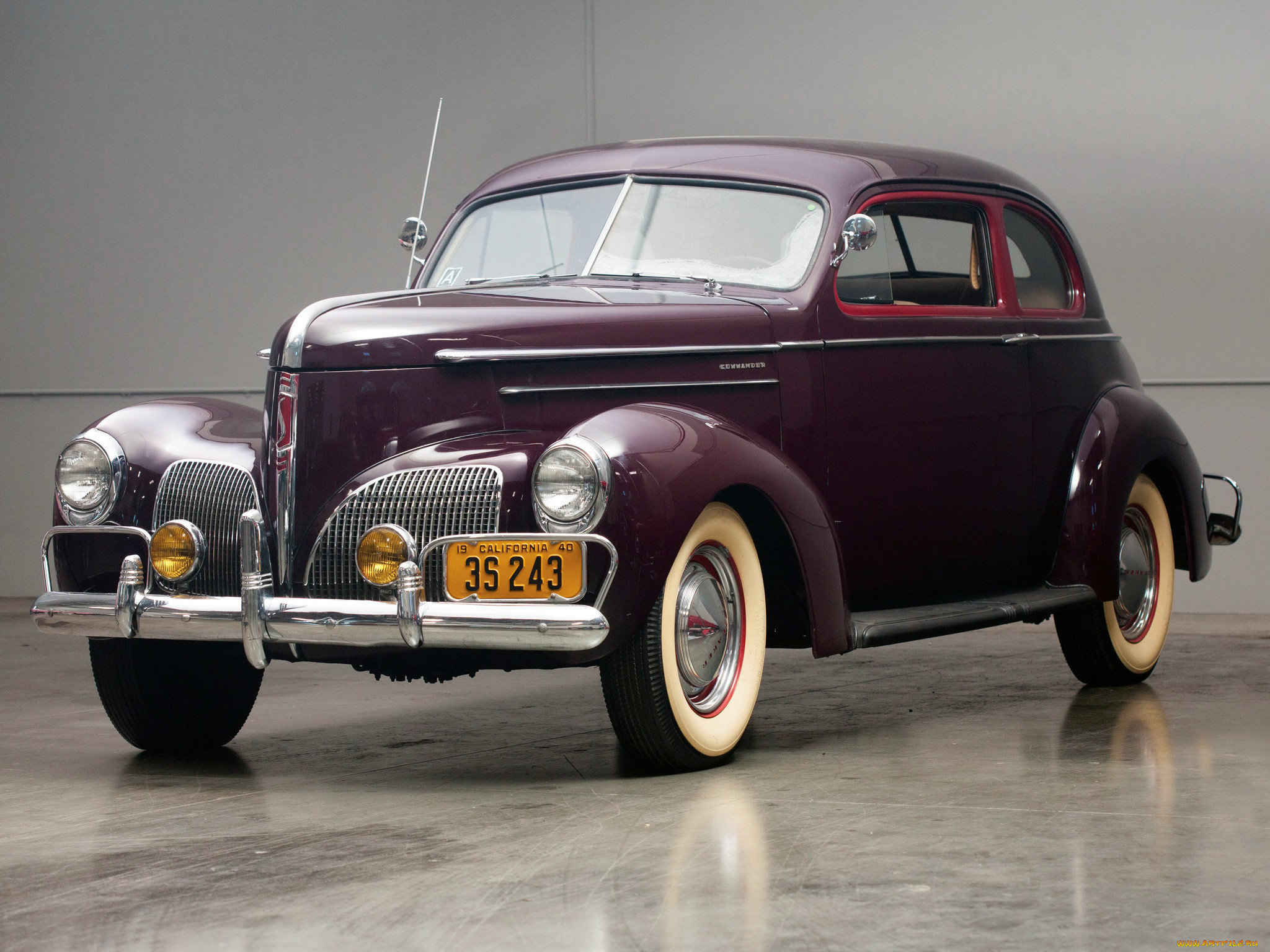 , studebaker, 1940, sedan, club, commander